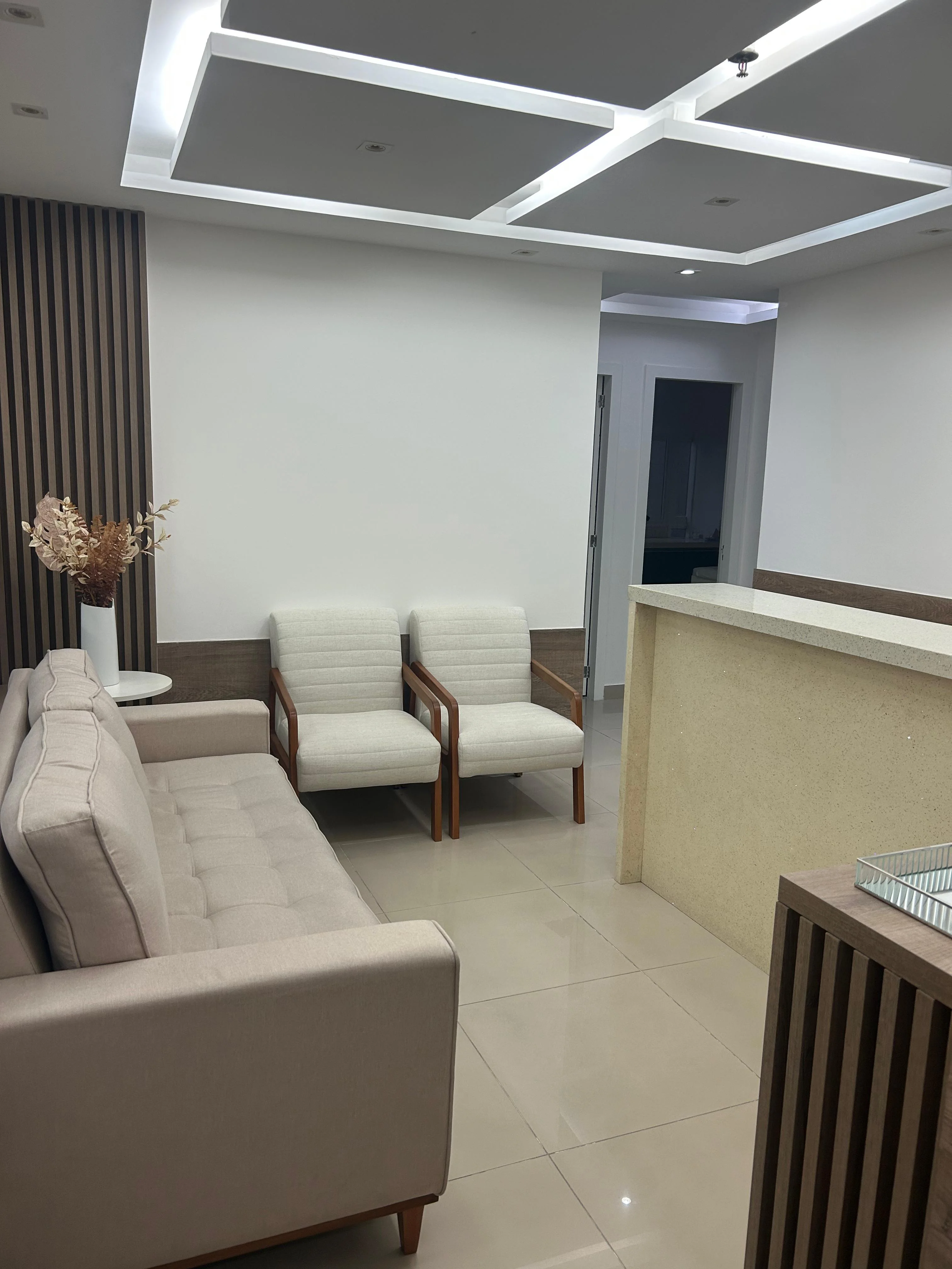 Sala de imunoterapia equipada com infraestrutura de suporte avançado